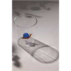 Violet Borosilikat Cam Bardak - Sarı/Mavi - 350 ml