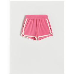 Shorts aus Frottee-Jersey