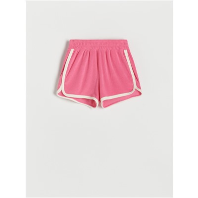 Shorts aus Frottee-Jersey