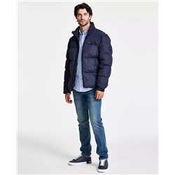 Tommy Hilfiger Men's Mixed-Media Puffer Jacket