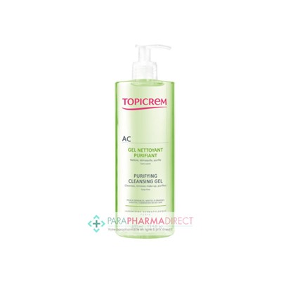 Topicrem AC Gel Nettoyant Purifiant Peaux Mixtes à Grasses 400ml