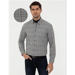 Siyah Regular Fit Uzun Kollu Gömlek