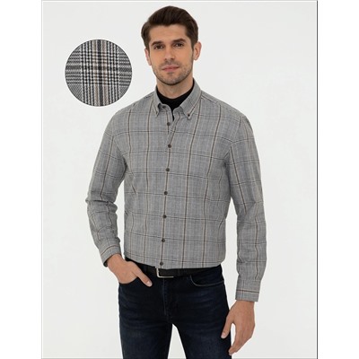 Siyah Regular Fit Uzun Kollu Gömlek