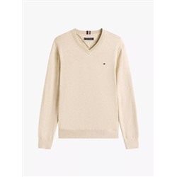 Solid Logo V-Neck Sweater