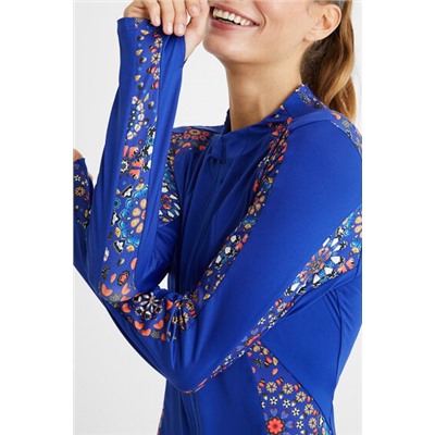 Chaqueta bloques estampados
