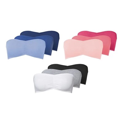 ESMARA® Bandeau Damen, 3 Stück, mit Baumwolle