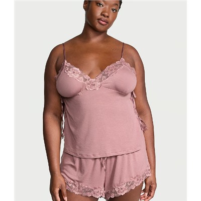 Victoria's Secret Ribbed Modal & Lace Cami Shorts Set