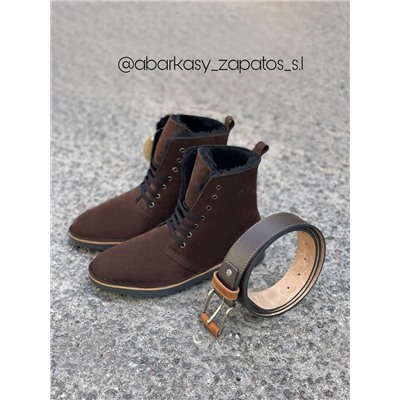 AB.Z. 27001 CHOCOLATE+Ab.Zapatos Pelle NAPA (200-2-3) MARRON АКЦИЯ
