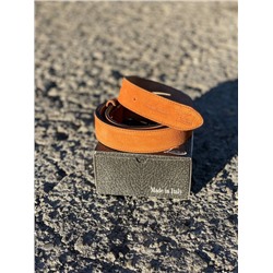 Ab.Zapatos Pelle cinturon (140) Naranja