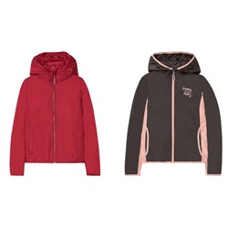 PEPPERTS® Windbreaker Mädchen, mit Kapuze, als Packtasche umwandelbar, windabweisend