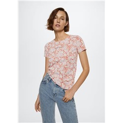 Camiseta estampada logo bordado