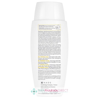 Bioderma Photoderm Mineral Fluide SPF50+ - Non Parfumé - Peaux Allergiques aux Filtres Chimiques 75g