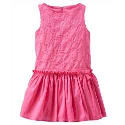 2-Piece Eyelet Drop-Waist Dress