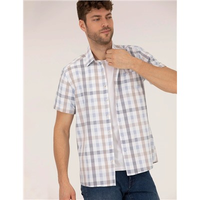 Mavi Regular Fit Kısa Kollu Gömlek