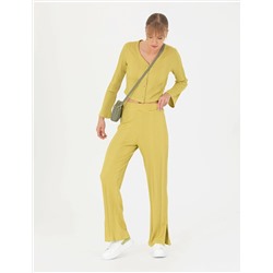 Yeşil Loose Fit Eşofman Altı