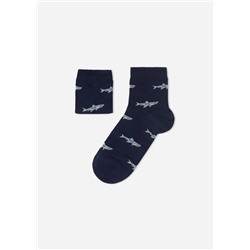 Kurze Socken mit Allover-Muster für Kinder