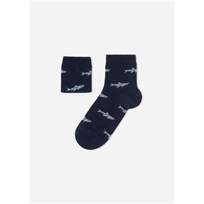 Kurze Socken mit Allover-Muster für Kinder