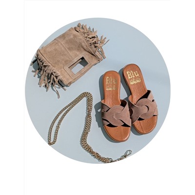 Комбо S25040TAUPE + Итальянская мини сумочка AB.Z · Pelle · Miniflec BEIG АКЦИЯ