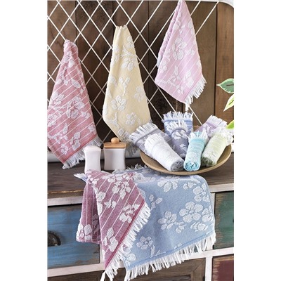 Mariva home Emboss 30x50 Cm 6 Lı El Havlu Seti Mutfak Havlusu 153-89-0010