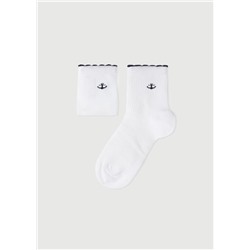 Kurze Socken für Mädchen mit maritimem Motiv