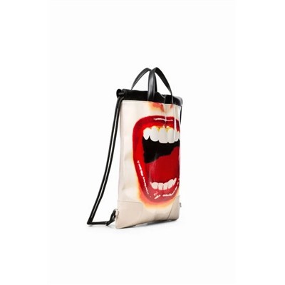 Mochila cordones labios