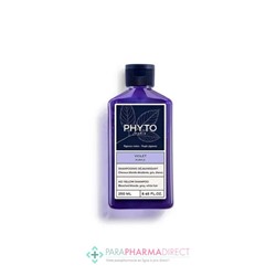 Phyto Violet Shampooing Déjaunissant Cheveux Blonds Décolorés, Gris, Blancs 250ml