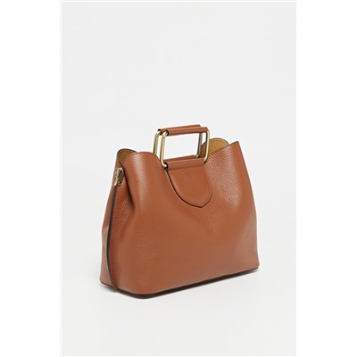 Bolso de piel Dalia Camel