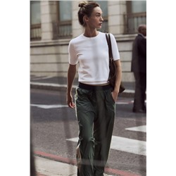 TROUSERS WITH SIDE TAPING