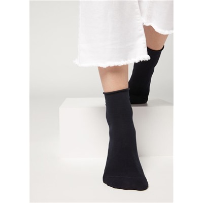 Leichte Baumwollsocken mit Komfortbündchen