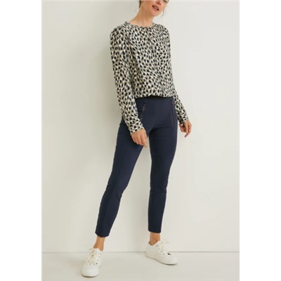 Stoffhose - Mid Waist - Slim Fit - LYCRA®