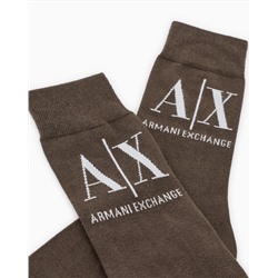 COTTON RIBBED SOCKS WITH LOGO