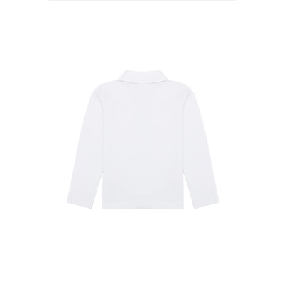 Çocuk Beyaz Basic Sweatshirt