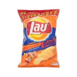 Картофельные рифленые чипсы со вкусом Extra Barbecue от Lay's 75 гр / Lay's Rock Extra Barbecue Potato Chips 75g