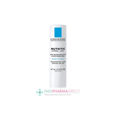 La Roche Posay Nutritic Lèvres Soin Transformation Lèvres Dessechées 4,7ml