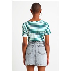 Camiseta Verde y blanco
