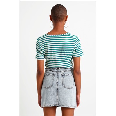 Camiseta Verde y blanco