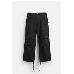 PANTALÓN DENIM CARGO BAGGY FIT