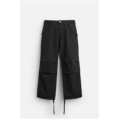 PANTALÓN DENIM CARGO BAGGY FIT
