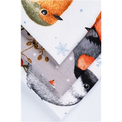 Набор полотенец из рогожки с петельками 3 шт Happy Fox Home