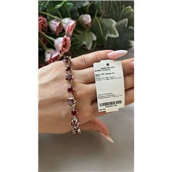 Брс055р-104 Браслет 6 Пл. Кварц Гранат Кр 7=13,500, 7 Пл. Кварц Гранат Кр 6=5,250	размер 16,0