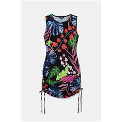 Vestido corto slim fruncido
