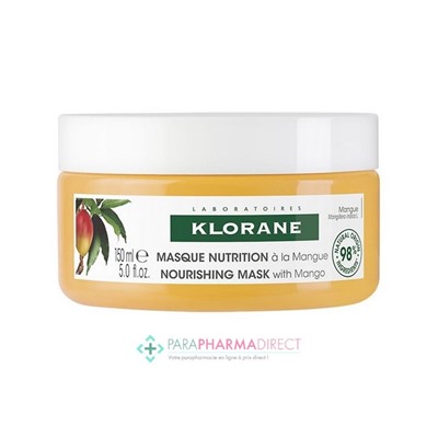 Klorane Beurre de Mangue Masque Capillaire Nutrition 150ml