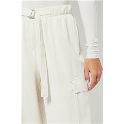 Pantalón cargo cintura alta - Crudo