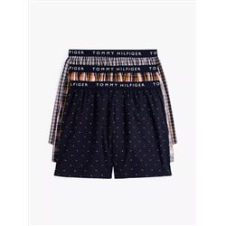 Tommy Logo Woven Boxer 3-Pack