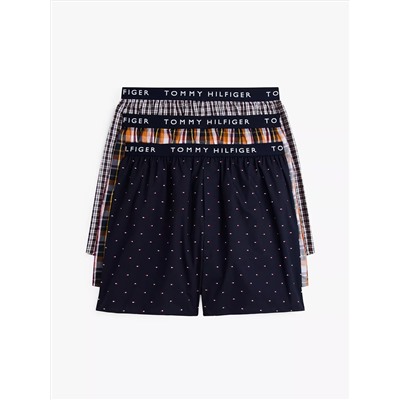 Tommy Logo Woven Boxer 3-Pack