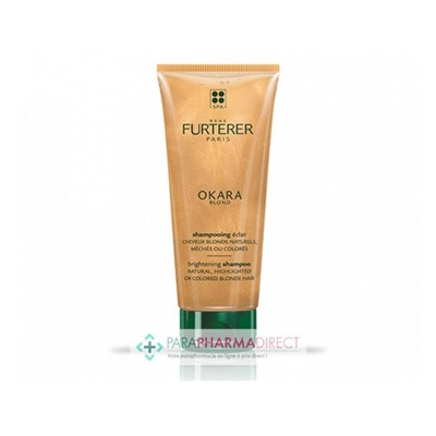 René Furterer Okara Blond Shampooing Eclat Cheveux Blonds Naturels, Méchés ou Colorés 200ml