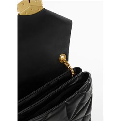 Bolso acolchado solapa