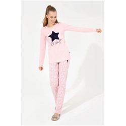 Kadın Pembe Pijama Takımı