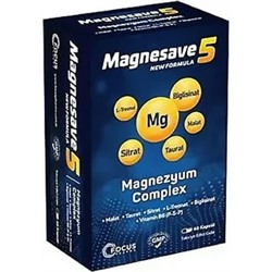 Magnesave 5 New Formula Magnezyum Complex, комплекс магния, 60 капсул