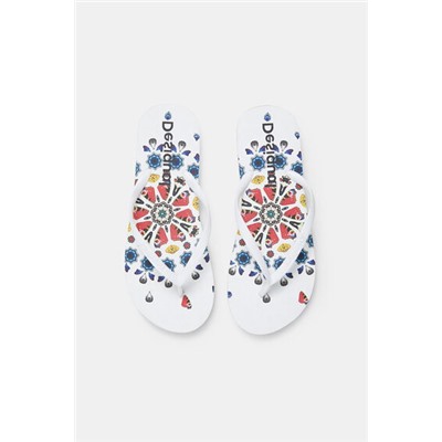Sandalias playa suela estampada